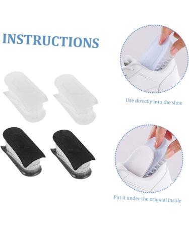 Buy Healvian Height Increasing Insoles - 4 Pairs Invisible Gel Pads for Men & Women Flannel Miss Blush Heel Inserts for Comfortable Height Lift - Buy Online on GoSupps.com