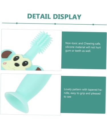 Healvian Silicone Teether Toothbrush | Soft Fur Toddler Training Brush for Teething Relief - Durable & Safe - Buy Online on GoSupps.com
