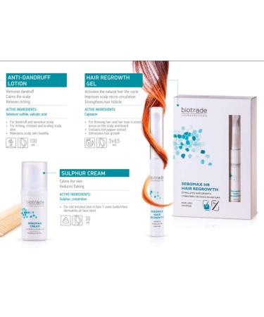 Sebomax Cream for Red Scaly Skin - Hydrating Antiseborrheic Treatment 30ml by Biotrade | International Shipping Available - Buy Online on GoSupps.com