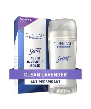 Secret Clinical Strength Antiperspirant/Deodorant Invisible Solid Clean Lavender 2.6 oz (73 g)