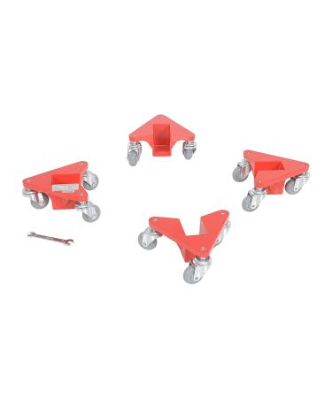 Vestil CMD-A-NS-200-4PK Aluminum Corner Mover Dolly | Narrow Slot 4 Pack | 200 Lb Capacity | Red - International Shipping Available - Buy Online on GoSupps.com