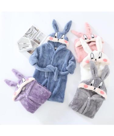 Miyanuby Baby Boys & Girls Flannel Bathrobe - Soft Long-Sleeved Animal Hoodie Nightwear (3-4 Years) - Perfect Gift! - Buy Online on GoSupps.com