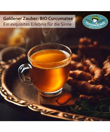 Organic Turmeric Tea 1kg - Rich Curcumin & Aromatic Flavor | Perfect for Golden Milk & Peppermint Tea - Premium Quality Controlled & Checked - Buy Online on GoSupps.com
