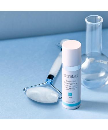 Sanitas Skincare Essential Eye Essence 0.5 oz - Hydrating Eye Cream with Ceramides & Peptides - Buy Online on GoSupps.com