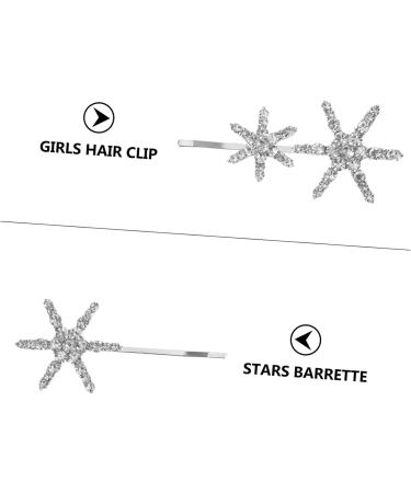 minkissy Rhinestone Hair 3 Sets Star Hairpin Stars Barrette Rhinestone Star Bobby Pin Bridal Hair Rhinestone Star Bobby Clips Hair Accessories for Kids Female Star Bride Rhinestones - Buy Online on GoSupps.com