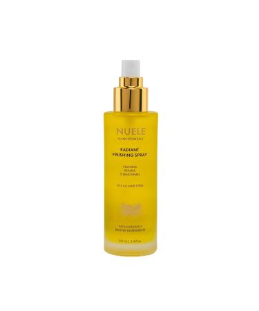 Nuele Clean Essentials Hydrating Bundle - 3.4 Fl Oz Radiant Finishing Spray and 3.4 Fl Oz Hydrating Detangler - For All Hair Types - 100% Naturally Derived Ingredients - Buy Online on GoSupps.com