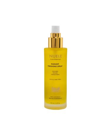 Nuele Clean Essentials Radiant Finishing Spray | Restores Repairs Strengthens | For All Hair Types | 100% Naturally Derived Ingredients | 3.4 Fl Oz