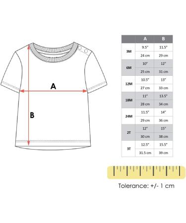 Organic Cotton Baby T-Shirt Applique - Boy Girl Summer Tee (0-4 Years) - Green - kIDio - Buy Online on GoSupps.com