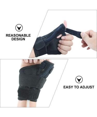 Adjustable Thumb & Wrist Support - Women's Mallet Finger Splint Comfortable Night Splint Arm & Hand Protector - Buy Online on GoSupps.com