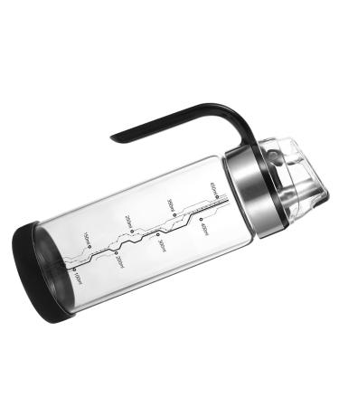 Zerodeko 3 Pcs Oil Can Condiment Container Bottle Stainless Steel Containers Olive Oil Dispenser Automatic Oil Container Olive Oil Bottle Seasoning Bottle Refueling Bottle Glass Leakproof 22X7CMx3pcs Blackx3pcs