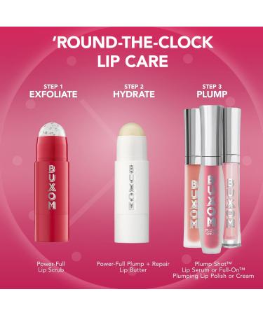 BUXOM Power-Full Lip Scrub - Gentle Sugar Exfoliator & Hydrating Moisturizer with Papaya Seed Oil - Cruelty-Free Lip Care - Buy Online on GoSupps.com