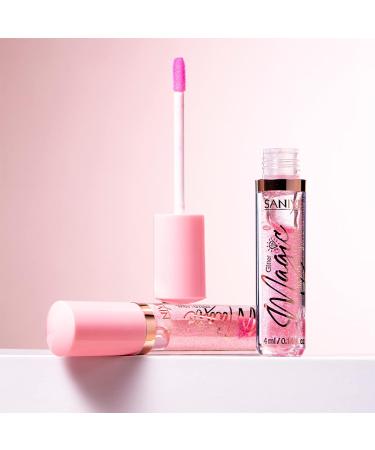 Pink Hydrating Lip Glow Oil - Glass Finish Lip Gloss, Color Changing Temperature Sense Lip Oil Tint for Dry Lip Care - Long Lasting (4ML) - Buy Online on GoSupps.com