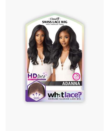 Sensationnel WHAT LACE 13x6 Wig - Cloud 9 Synthetic Hair Hand Tied Natural Preplucked Hairline Illusion Lace Frontal Lacewig | What Lace ADANNA (1B) - Buy Online on GoSupps.com