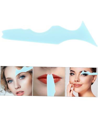 Balacoo 4pcs Silicone Beauty Ruler Makeup Brishes Lip Line Stencil Silicone Eyebrow Aid Wash Bag Travel Girl - Buy Online on GoSupps.com