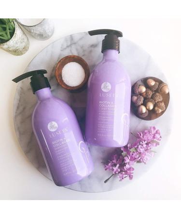Luseta Biotin & Collagen Shampoo & Conditioner Set - 16.9oz (Pack of 2) | Hair Loss Prevention & Growth | Argan Oil Infused | Sulfate & Paraben Free | Repair Damaged Hair - Buy Online on GoSupps.com