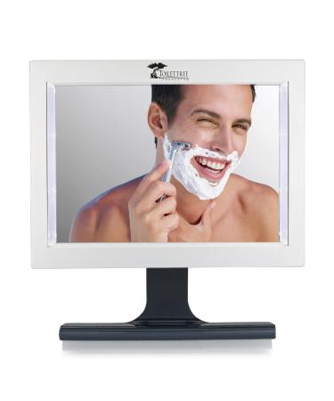 ToiletTree Products Original LED Fogless Shower Mirror with Squeegee
