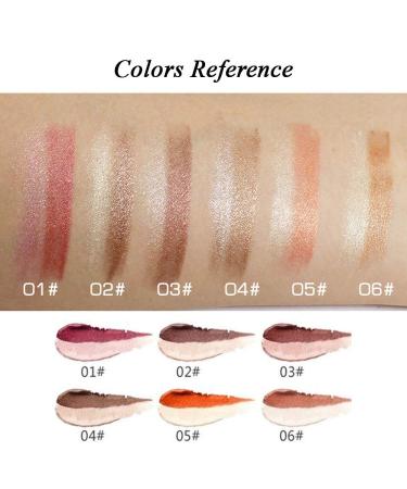 WENSUNNIE 12 Colors Eyeshadow Stick - Matte, Glitter, Shimmer - Waterproof Gradient Makeup Sticks - Buy Online on GoSupps.com