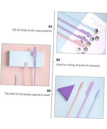 Hemoton 18 Pcs Beauty Scraper Spatula Long Handle Bottle Scraper Cream Spoon Stick Mini Lotion - Buy Online on GoSupps.com