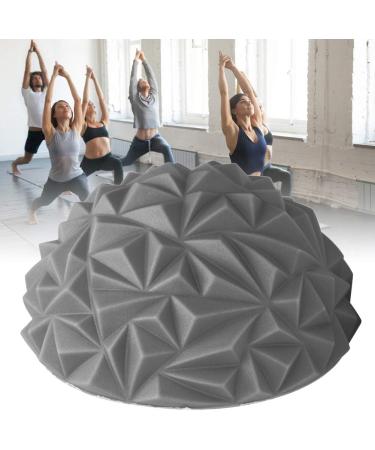 PVC Stress Relief Massage Ball for Yoga & Muscle Relaxation | Semicircle Foot Massager (Silver) - Buy Online Internationally - Buy Online on GoSupps.com