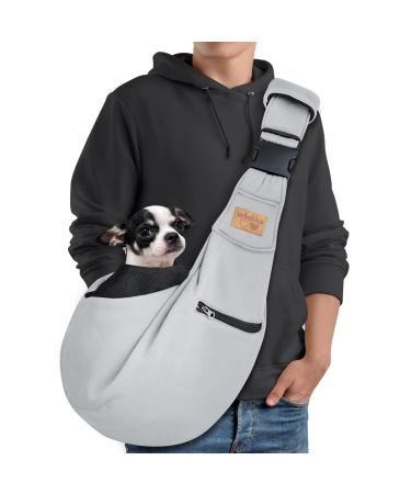 VRBabies pet dog sling for small dogs comfortable shoulder pads adjustable belt freehand free-hands