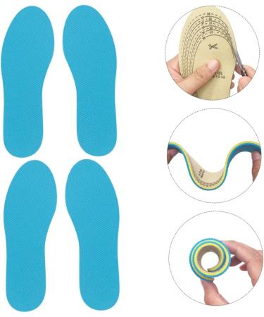 FRCOLOR Cuttable Child Insoles - Double-Sided Shoe Pads Anti-Wear & Shock-Absorbing Foot Care Cushions - Universal Fit Blue 23x8x0.4 cm - Buy Online on GoSupps.com