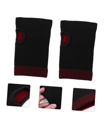 FRCOLOR Half Gloves for Carpal Tunnel Relief - Thermal Compression Thumb & Palm Protector Sleeves - Black Size S - Ideal for Pain Relief & Comfort - Buy Online on GoSupps.com