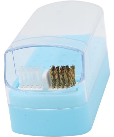 Nail Drill Bit Cleaning Brush Holder Portable 30 Hole Nail Drill Bit Holder Dustproof Space Saving for Nail Salon (Blue) - Buy Online on GoSupps.com