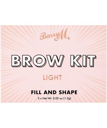 Barry M Fill And Shape Brow Kit Palette with Styling Soap - Light Shade - Buy Online on GoSupps.com