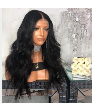 BGHJUE African Wig - Medium Long Volume Lace Front Human Hair Wig | Pre-Plucked Brazilian Straight Wig with Baby Hair - Buy Online on GoSupps.com