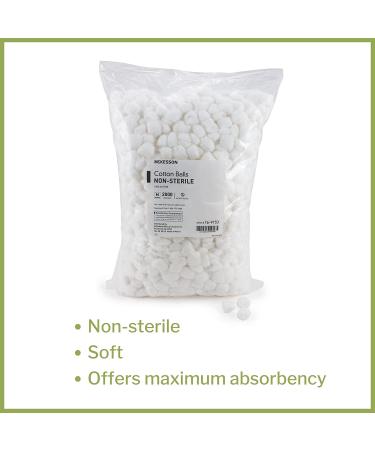 McKesson Cotton Balls - Non-Sterile Medium 4000 Count (2 Packs) - Buy Online on GoSupps.com