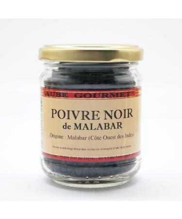 Aube-Gourmet Malabar black pepper in a 50 gram glass jar - Buy Online on GoSupps.com