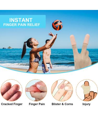 Silicone Finger Protectors - 14 PCS | Finger Cots for Cracked Fingers | Finger Sleeves for Pain Relief | Finger Protection Bandages for Manual Work - Buy Online on GoSupps.com