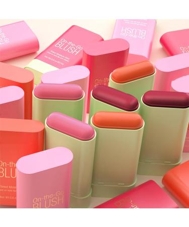 Blushers for Cheeks Make Up - Creamy Lightweight Multi-Stick for Face Eyes & Lip - Long-lasting 3-in-1 Multi-Use Blusher Contour Stick - Moisturize and Blendable Blush for Nature Look (Shy Pink) 1#shy pink 1 g (Pack of 1) - Buy Online on GoSupps.com