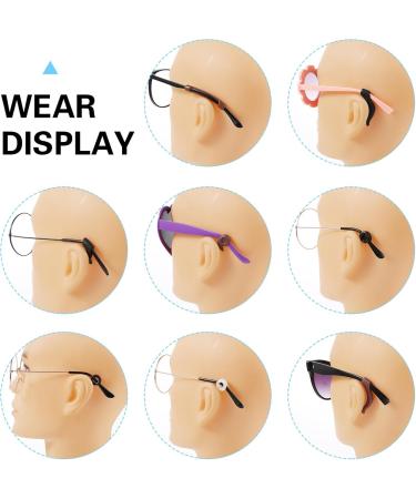 Qianyu Anti-Slip Silicone Glasses Ear Pads - 12 Pairs Soft & Comfortable Covers in 4 Designs for All Glasses - Buy Online on GoSupps.com