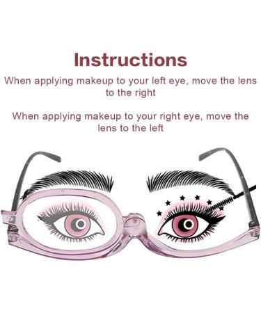 Bnoyoneras Makeup Reading Glasses for Women - Light Foldable & Rotatable Magnification - Stylish Eye Makeup Glasses - 2.50 Purple - Buy Online on GoSupps.com