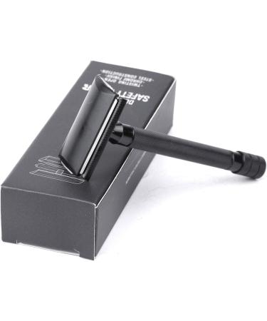 Zunedhys Double Edge Safety Razor - Long Handle Classic Manual Shaver in Black | Premium Grooming for Men & Women - International Shipping Available - Buy Online on GoSupps.com