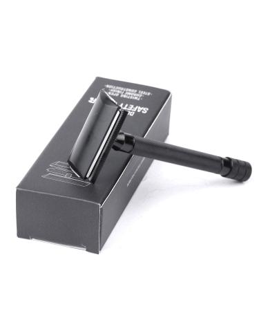 Safety Razor - Long Double Edge Classic Manual Shaver in Black | International Shipping Available - Buy Online on GoSupps.com