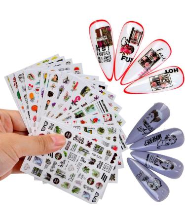 Love Designs Lemon Strawberry Banana Leaf Nail Stickers Manicure Decor Summer Fruit Adhesive Decals(YZW-S 223) - Buy Online on GoSupps.com