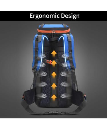 RuRu Monkey Hiking Backpack with Rain Cover - Purple 60L | Durable Outdoor Gear - Buy Online on GoSupps.com