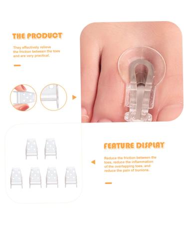 FOMIYES 3 Pairs Toe Splitter Nail Tool Thumb Splint Nail Protector Toe Dividers Valgus Correct Bunion Protector Foot Separator Toe Spacers for Feet Foot Toe Separator Man Sebs Stretcher - Buy Online on GoSupps.com