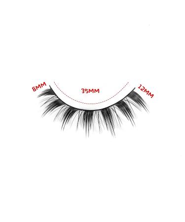 Korean Anime Lashes Japanese Asian Style Spiky Cosplay Manga False Eyelashes 3D Natural Look Mink Manga Lashes Wispy Doll Kawaii Makeup 7 Pairs(Anime Lashes01) Anime Lashes 01 - Buy Online on GoSupps.com