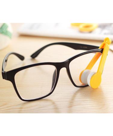 Krismile 5pcs Microfiber Glasses Cleaning Clip Brush - Portable Eyeglass & Sunglasses Cleaner for Home Office & Travel - Buy Online on GoSupps.com