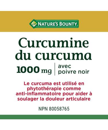 Nature's Bounty Turmeric Curcumin Plus Black Pepper Multi-coloured 45 Capsules 45 count (Pack of 1) - Buy Online on GoSupps.com