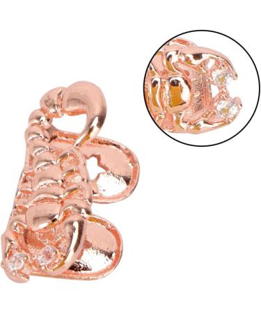 SOESFOUFU 1pc Scorpion Single Braces Adult Halloween Costume Gold Mouth Teeth top Photo Props Vampire Golden 2X1cm - Buy Online on GoSupps.com