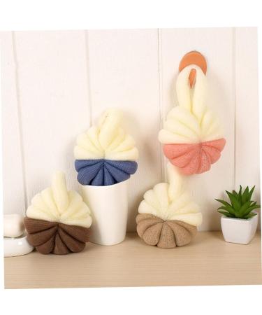 Buy Hemoton 5pcs Two-Color Shower Ball Mesh Bath Scrubber - Ideal Foam Bathing Sponge for Kids & Babies | Soft Loofah Pouf for Gentle Body Wash - Buy Online on GoSupps.com