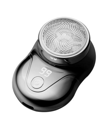 Shaver - Waterproof Electric Shaver | USB Rechargeable Razor High Speed Portable Shaver Led Display Mens Electric Razor Fast Charging Pocket Razor for Men Women Travel Home Black