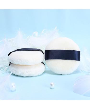 Round Powder Puff Loose Powder Puff 5pcs Washable Skin Friendly for Woman for Home Travel Office - Buy Online on GoSupps.com