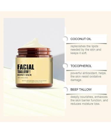 Premium Grass-Fed Beef Tallow Face Moisturizer & Skin Care - Unscented Whipped Tallow Cream | 2PCS (4.23oz) for Hydration & Nourishment - Buy Online on GoSupps.com