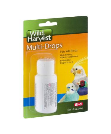 Wild Harvest 8-in-1 MULTI-DROPS for ALL BIRDS  HIGH-POTENCY VITAMIN SUPPLEMENT 29g