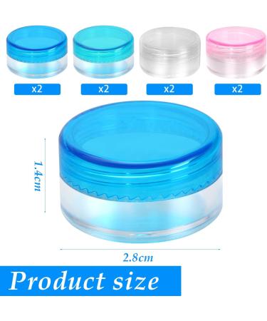 Refillable Ointment Jars - 8 Pack 5g Cream Pots for Cosmetics Lotions & Lip Balm | Colorful Sample Containers - Buy Online on GoSupps.com